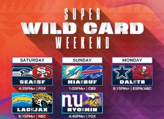 Lista la Ronda de Comodines de la NFL