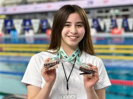 María Esther finalizó con una plata en Nacional de Natación