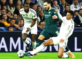 Real Madrid pierde 2-1 ante Manchester City en Champions