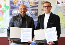Signan convenio de colaboración deportiva el InHiDe y Siglo XXI
