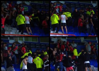 Barra de Atlas desata violencia en las gradas del Hidalgo