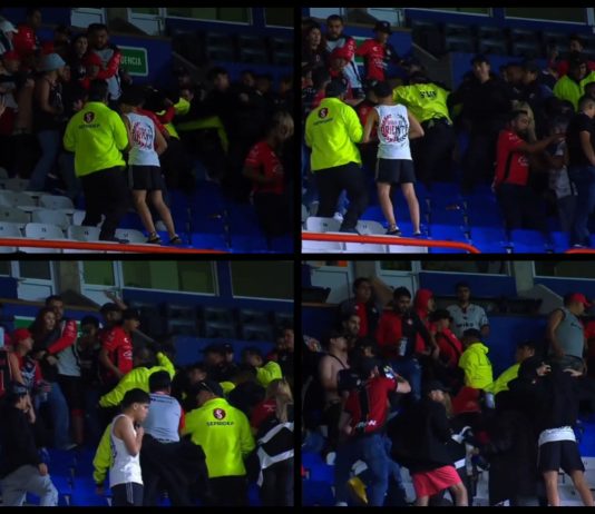 Barra de Atlas desata violencia en las gradas del Hidalgo