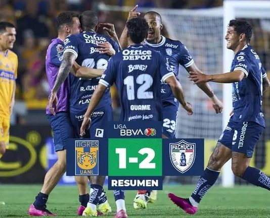 Pachuca le dio la vuelta a Tigres en el Volcán; 1-2